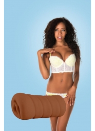 Коричневый мастурбатор-вагина BRIANNA - Dream Toys - в Волжском купить с доставкой