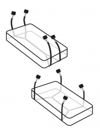 Фиксаторы для кровати WRAPAROUND MATTRESS RESTRAIN - Pipedream - купить с доставкой в Волжском