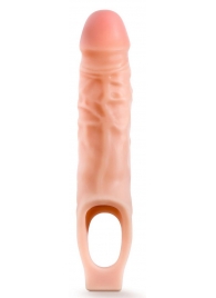 Телесная насадка на пенис 9 Inch Cock Sheath Extender - 22,2 см. - Blush Novelties - в Волжском купить с доставкой
