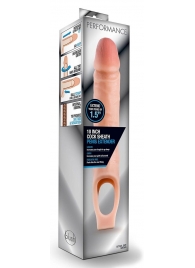 Телесная насадка на пенис 10 Inch Cock Sheath Extender - 25 см. - Blush Novelties - в Волжском купить с доставкой