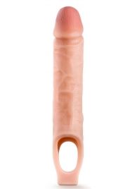 Телесная насадка на пенис 10 Inch Cock Sheath Extender - 25 см. - Blush Novelties - в Волжском купить с доставкой