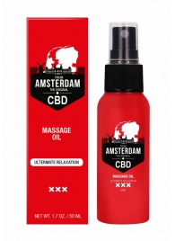 Стимулирующее массажное масло CBD from Amsterdam Massage Oil - 50 мл. - Shots Media BV - купить с доставкой в Волжском