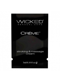 Крем для массажа и мастурбации Wicked Stroking and Massage Creme - 3 мл. - Wicked - купить с доставкой в Волжском