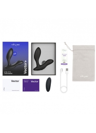 Черный анальный вибратор We-Vibe Vector+ - We-vibe - в Волжском купить с доставкой
