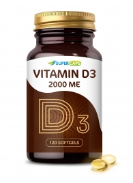 Пищевая добавка SuperCaps VITAMIN D3 2000 ME - 120 капсул - SuperCaps - купить с доставкой в Волжском