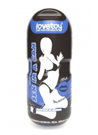 Мастурбатор-ротик с вибрацией Sex In A Can Mouth Lotus Tunnel - Lovetoy - в Волжском купить с доставкой