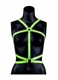 Портупея Body Harness с неоновым эффектом - размер L-XL - Shots Media BV - купить с доставкой в Волжском