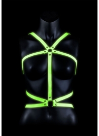 Портупея Body Harness с неоновым эффектом - размер L-XL - Shots Media BV - купить с доставкой в Волжском