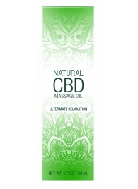 Массажное масло Natural CBD Massage Oil - 50 мл. - Shots Media BV - купить с доставкой в Волжском