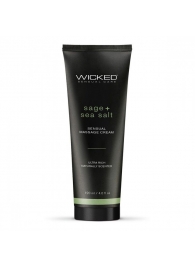 Массажный легкий крем WICKED Sage plus Sea Salt - 120 мл. - Wicked - купить с доставкой в Волжском