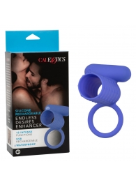 Синее эрекционное виброкольцо Silicone Rechargeable Endless Desires Enhancer - California Exotic Novelties - в Волжском купить с доставкой