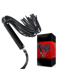 Черная кожаная плеть-флоггер - 84 см. - Notabu - купить с доставкой в Волжском