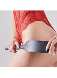 Черная кожаная шлепалка SitaBlack - 30 см. - Sitabella - купить с доставкой в Волжском