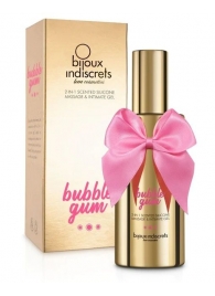 Гель с ароматом жвачки Bubblegum 2-in-1 Scented Silicone Massage And Intimate Gel - 100 мл. - Bijoux Indiscrets - купить с доставкой в Волжском