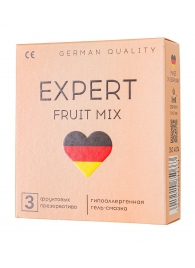 Ароматизированные презервативы EXPERT Fruit Mix - 3 шт. - Expert - купить с доставкой в Волжском