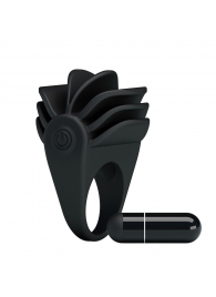 Рифленое эрекционное кольцо с вибрацией Chester - Baile - в Волжском купить с доставкой