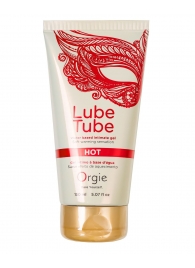 Интимный гель на водной основе Lube Tube Hot с разогревающим эффектом - 150 мл. - ORGIE - купить с доставкой в Волжском