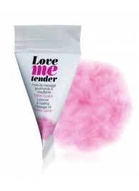 Съедобное согревающее массажное масло Love Me Tender Cotton Candy с ароматом сладкой ваты - 10 мл. - Love to Love - купить с доставкой в Волжском