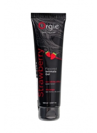 Интимный гель на водной основе Lube Tube Strawberry с клубничным вкусом - 100 мл. - ORGIE - купить с доставкой в Волжском