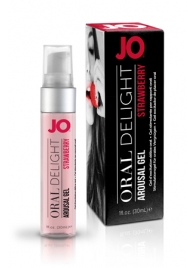 Клубничный лубрикант для оральных ласк Oral Delight Strawberry Sensation - 30 мл. - System JO - купить с доставкой в Волжском