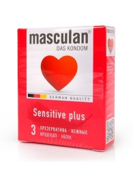 Презервативы Masculan Sensitive plus - 3 шт. - Masculan - купить с доставкой в Волжском