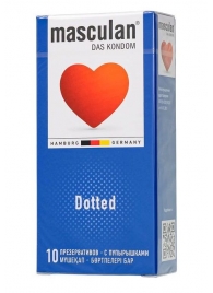 Презервативы с пупырышками Masculan Dotted - 10 шт. - Masculan - купить с доставкой в Волжском