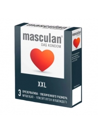 Презервативы увеличенного размера Masculan XXL - 3 шт. - Masculan - купить с доставкой в Волжском