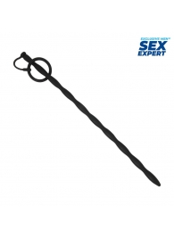 Черный стимулятор уретры Sex Expert - Sex Expert - купить с доставкой в Волжском
