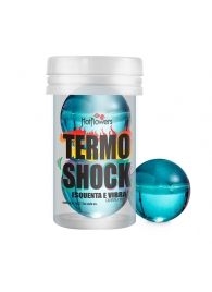 Интимный гель Termo Shock Hot Ball с разогревающе-покалывающим эффектом (2 шарика по 3 гр.) - HotFlowers - купить с доставкой в Волжском