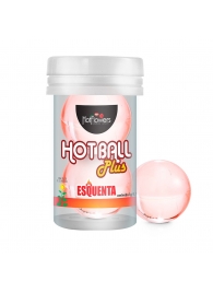 Лубрикант на масляной основе Hot Ball Plus с разогревающим эффектом (2 шарика по 3 гр.) - HotFlowers - купить с доставкой в Волжском