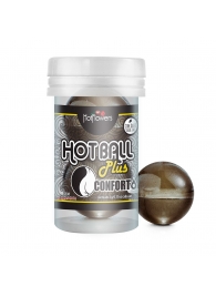 Анальный лубрикант на масляной основе Hot Ball Plus Conforto (2 шарика по 3 гр.) - HotFlowers - купить с доставкой в Волжском