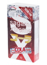 Ароматизированные презервативы Sagami Xtreme COLA - 10 шт. - Sagami - купить с доставкой в Волжском