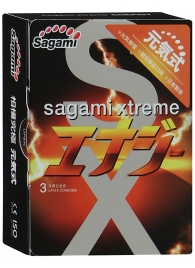 Презервативы Sagami Xtreme ENERGY с ароматом энергетика - 3 шт. - Sagami - купить с доставкой в Волжском