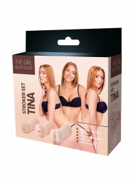 Набор из 3 мастурбаторов The Girl Next Door Tina - Dream Toys - в Волжском купить с доставкой