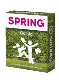 Классические презервативы SPRING CLASSIC - 3 шт. - SPRING - купить с доставкой в Волжском