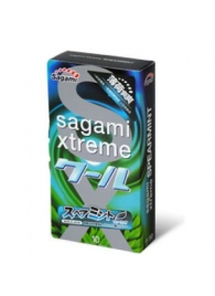 Презервативы Sagami Xtreme Mint с ароматом мяты - 10 шт. - Sagami - купить с доставкой в Волжском