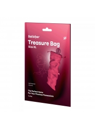 Розовый мешочек для хранения игрушек Treasure Bag XL - Satisfyer - купить с доставкой в Волжском