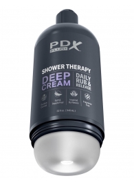 Мастурбатор в бутылке Shower Therapy Deep Cream - Pipedream - в Волжском купить с доставкой