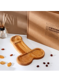 Деревянное блюдо для подачи в форме члена (32,5 х 20 х 1,7 см) - Сима-Ленд - купить с доставкой в Волжском