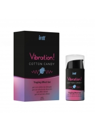 Жидкий вибратор Vibration Cotton Candy с ароматом сахарной ваты - 15 мл. - INTT - купить с доставкой в Волжском