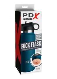 Мастурбатор-вагина в синей колбе F*ck Flask - Pipedream - в Волжском купить с доставкой