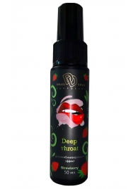 Спрей для горла Deep Throat с десенсибилизирующим эффектом и вкусом клубники - 50 мл. - БиоМед - купить с доставкой в Волжском