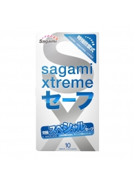 Презервативы Sagami Xtreme Ultrasafe с двойным количеством смазки - 10 шт. - Sagami - купить с доставкой в Волжском