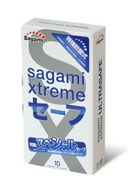 Презервативы Sagami Xtreme Ultrasafe с двойным количеством смазки - 10 шт. - Sagami - купить с доставкой в Волжском