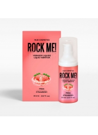 Жидкий вибратор Nuei Rock Me! с ароматом клубники - 20 мл. - Nuei cosmetics - купить с доставкой в Волжском