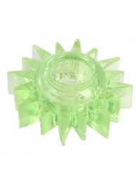 Зеленое эрекционное кольцо-солнце - Toyfa Basic - в Волжском купить с доставкой