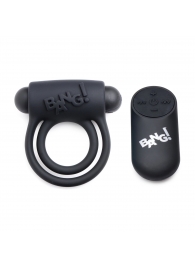 Черное эрекционное виброкольцо 28X Remote Control Vibrating Cock Ring   Bullet - XR Brands - в Волжском купить с доставкой