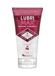 Интимный гель-смазка на водной основе Lubrimax Magic Cherry - 75 мл. - ИнтелБИО - купить с доставкой в Волжском