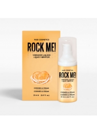 Жидкий вибратор Nuei Rock Me! с ароматом печенья и сливок - 20 мл. - Nuei cosmetics - купить с доставкой в Волжском