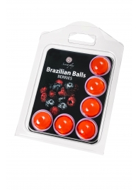 Набор из 6 шариков с массажным маслом Brazilian Balls с ароматом ягод - Secret Play - купить с доставкой в Волжском